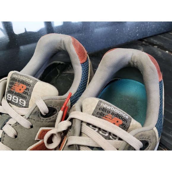 2015 New Balance 999 Grey/Orange Running Shoes ML999 Men 8 - Picture 4 of 6